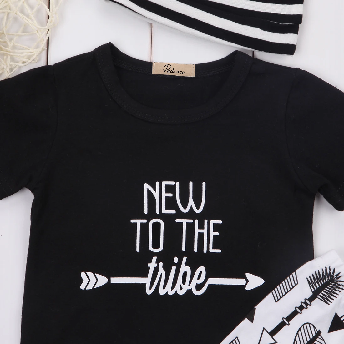 Комплект одежды с милыми стрелками для новорожденных 0 18 м маленьких мальчиков и