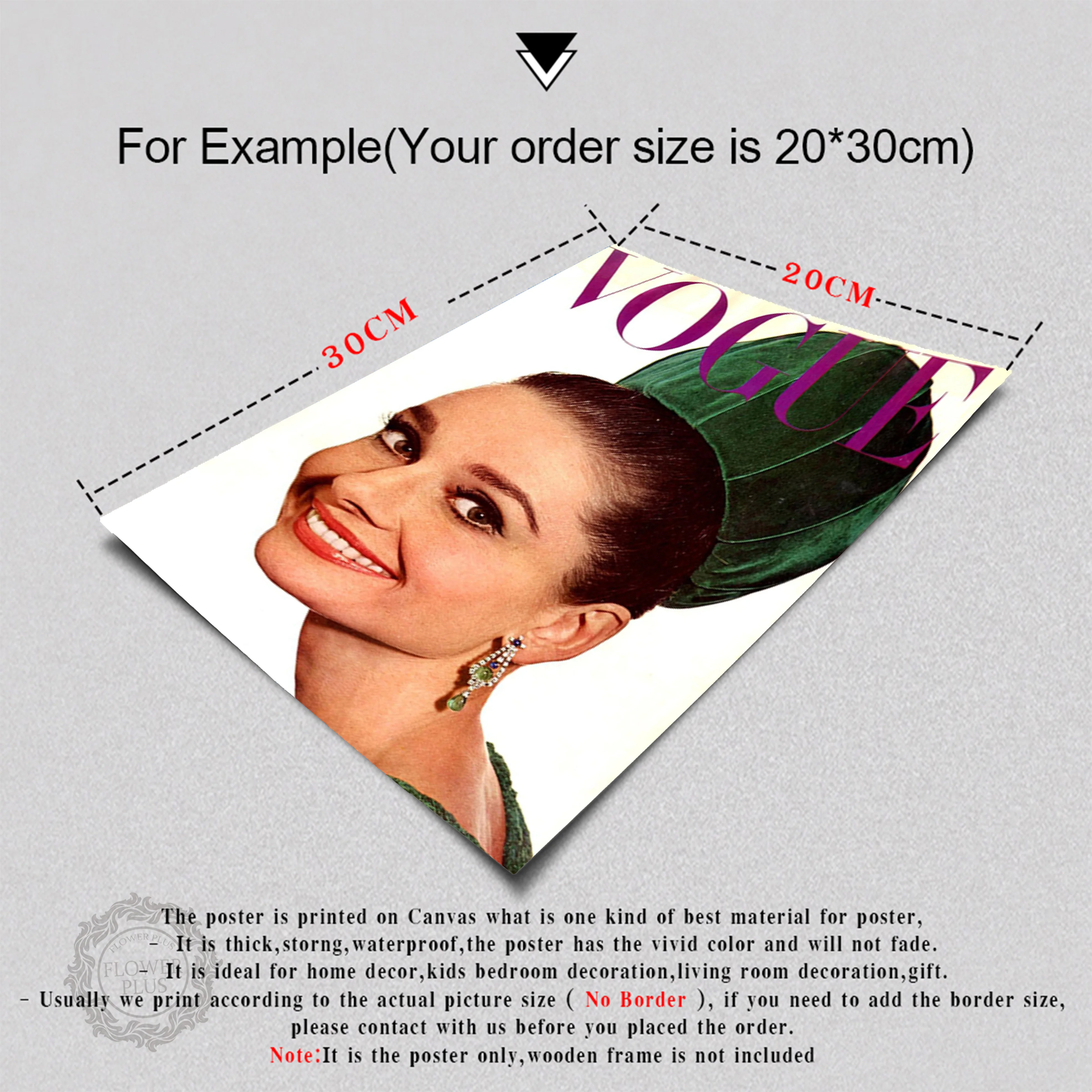 

Nordic Poster Modern Fashion Canvas Art Wall Portrait Home Decor Retro 1950's VOGUE Magazine Cover Prints Cuadros No Frame