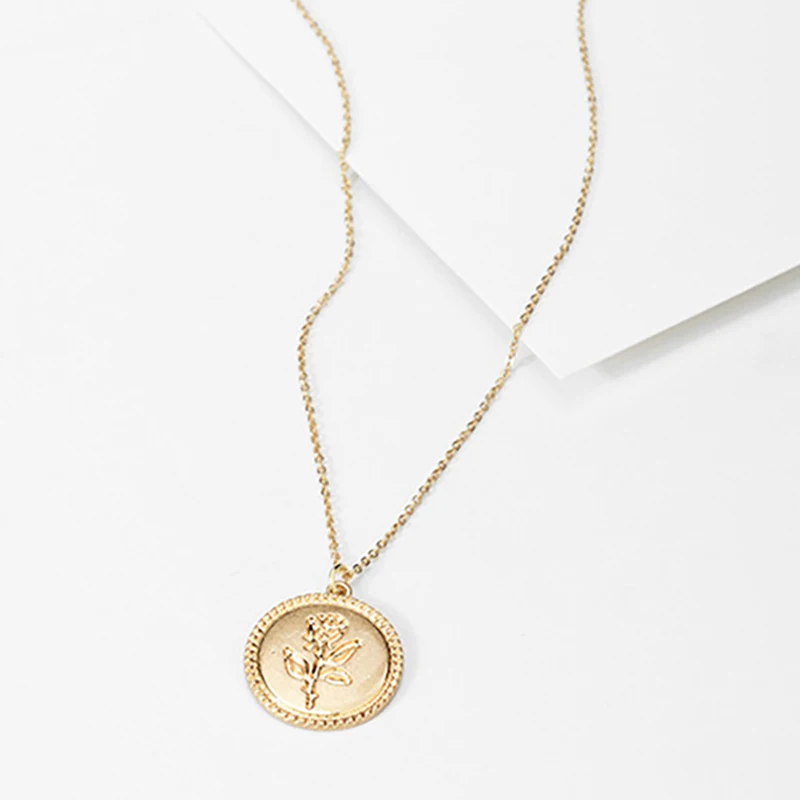Lekong Coin necklace модный винтажный женский подарок Вечерние | Украшения и аксессуары