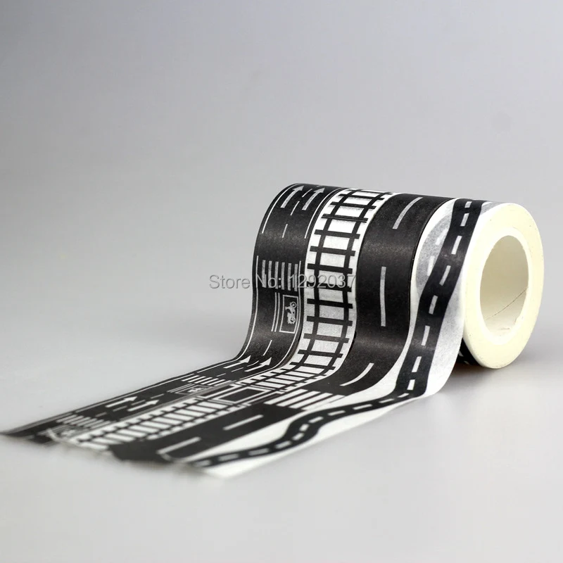 Черная и белая декоративная лента 15 мм * 10 м в рулоне 4 шт./лот|washi tape|decorative scotch