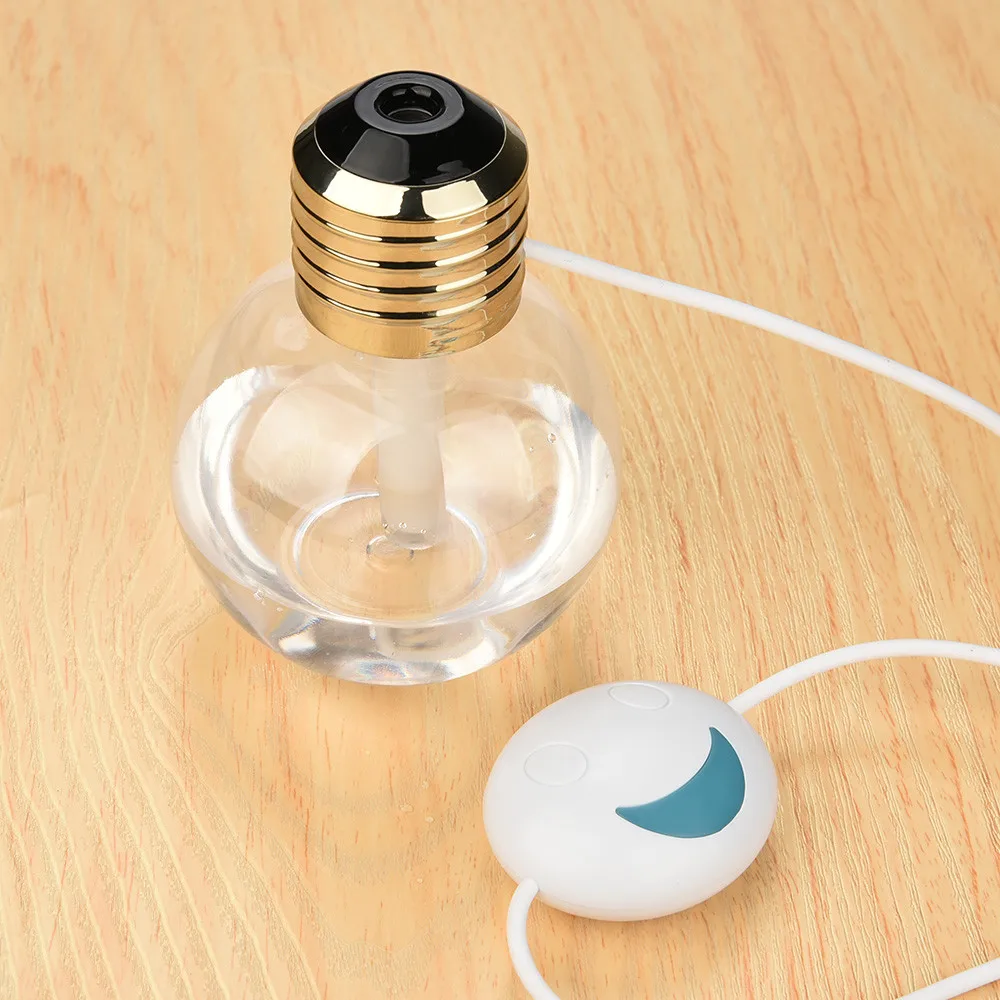 200 мл мини портативный ультразвуковой увлажнитель в форме лампы цветной