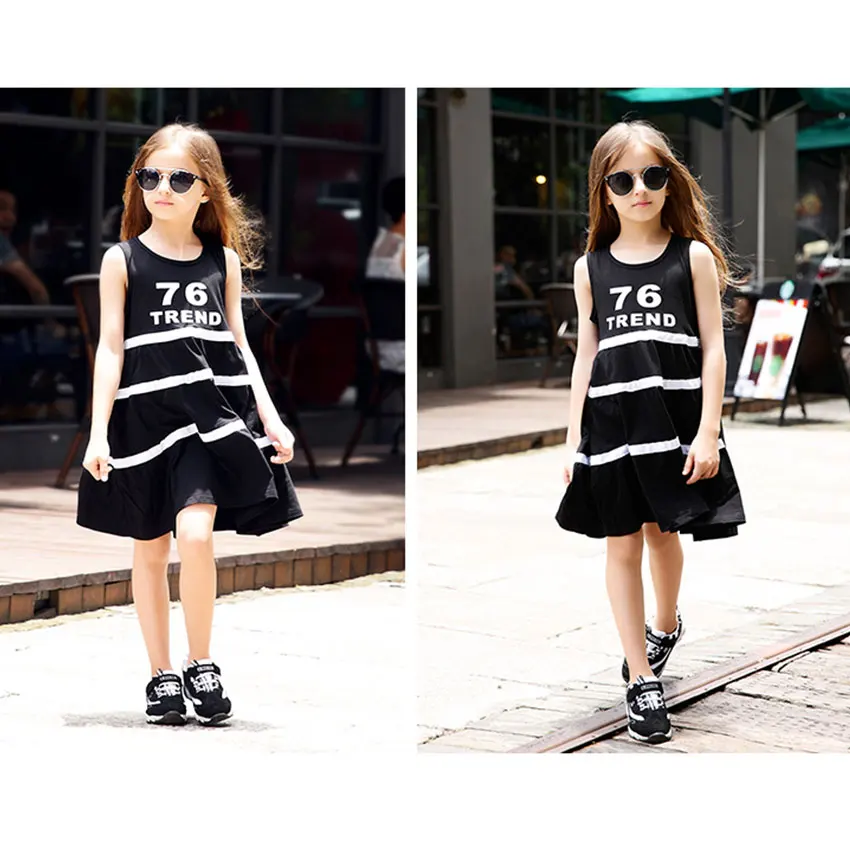 Розничная продажа детские летние платья для девочек коллекция 2016 года хлопковое