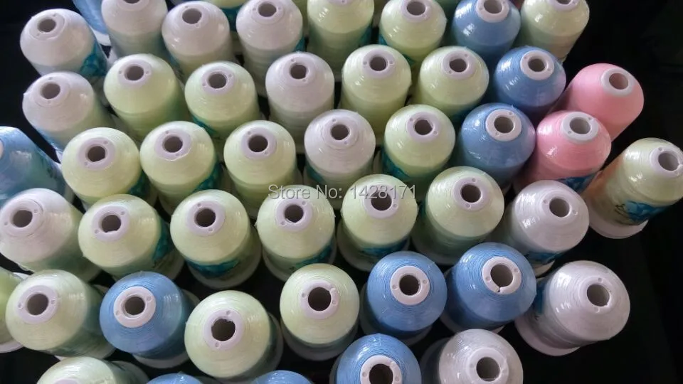 Бренд Simthread лидер продаж нейлоновая нить 1000 м светится в темноте для вышивки с