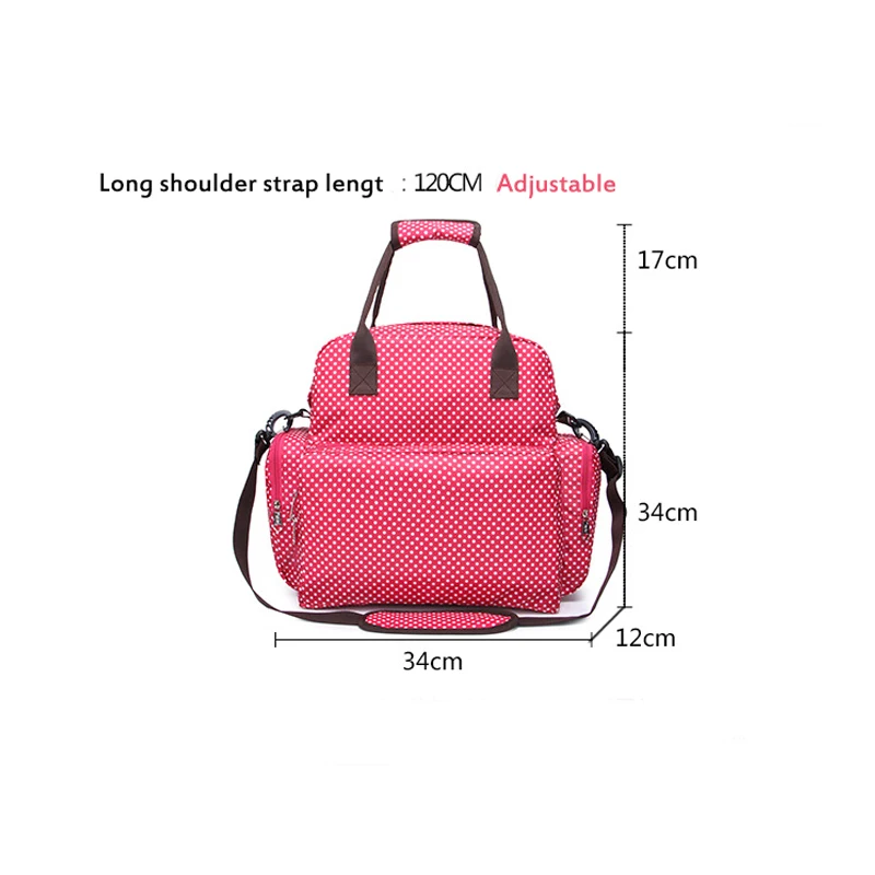 Большая емкость Детские Пеленки сумки на плечо Мумия сумка Младенческая пеленки