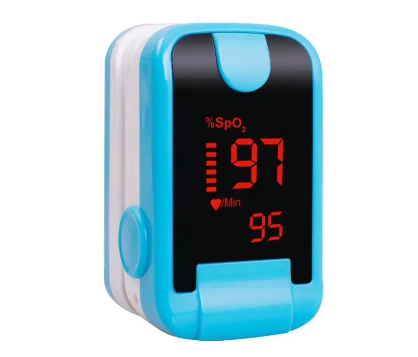 Blue Oximetro De Dedo Finger Pulse Oximeter Blood Oxygen Saturometro SPO2 PR Oxymeter De Pulso Portable Saturator Pulsioximetro - Цвет: Blue