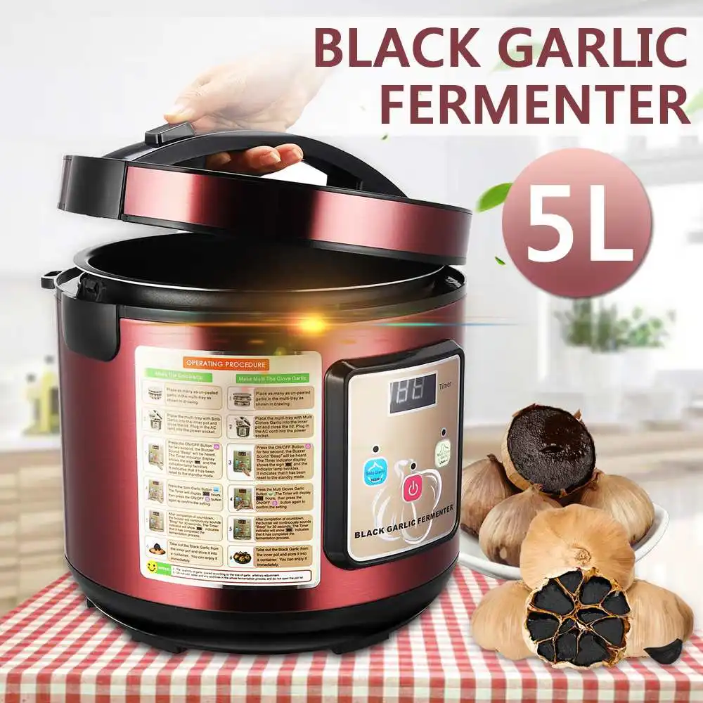 Автоматический 5L чеснок ферментер DIY ферментный ящик сушка функциональный черный чеснок бытовые кухонные приборы
