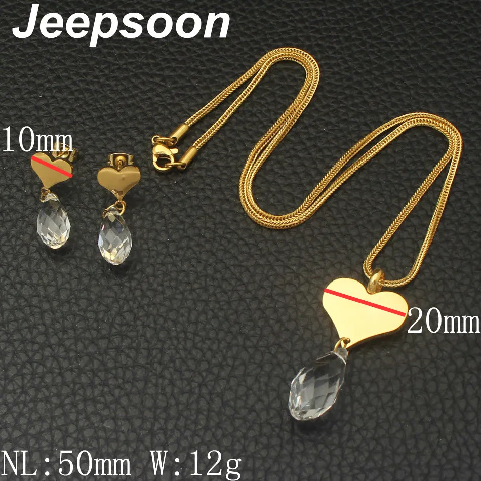 Новейшие Модные Нержавеющая сталь Jewelry Подвеска и серьги наборы для Для женщин