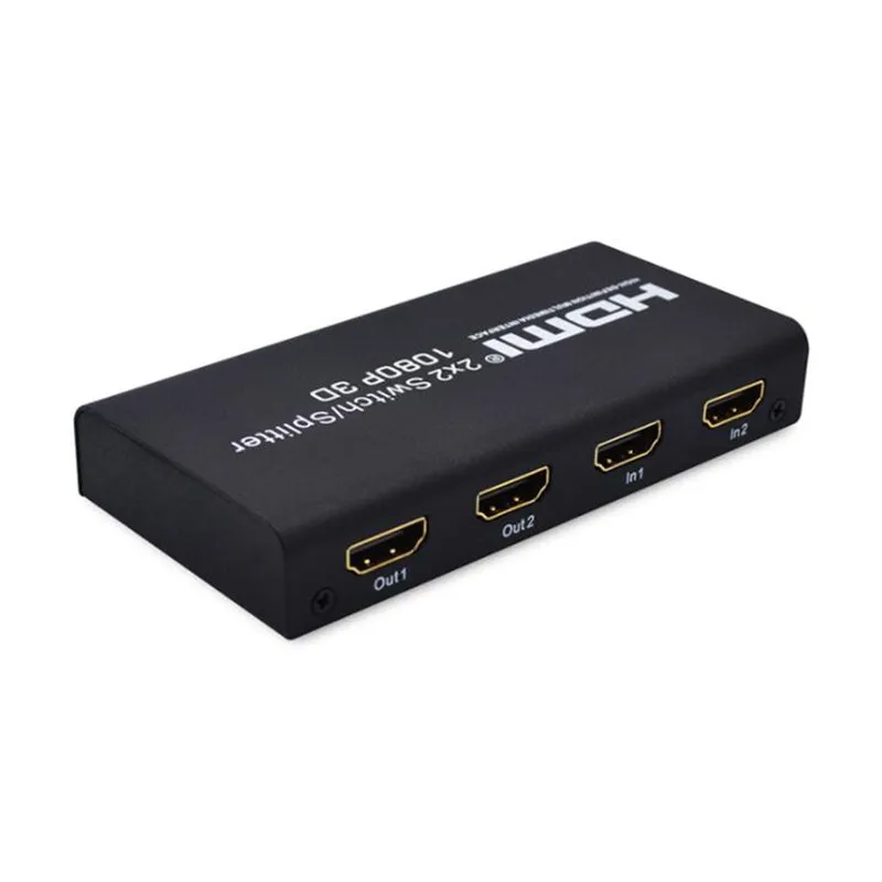 2x2 HDMI переключатель сплиттер Универсальный 10 М Входное Расстояние Поддержка 1080P 3D