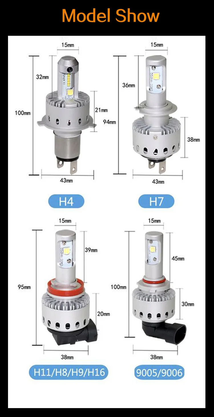 2 шт./лот с can bus H7 H4 110W 26000LM Cree XHP 70 50 чип диод лампочка светодиодное освещение фар в