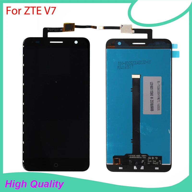 100% оригинальное качество для ZTE Blade V7 ЖК дисплей + сенсорный экран мобильного