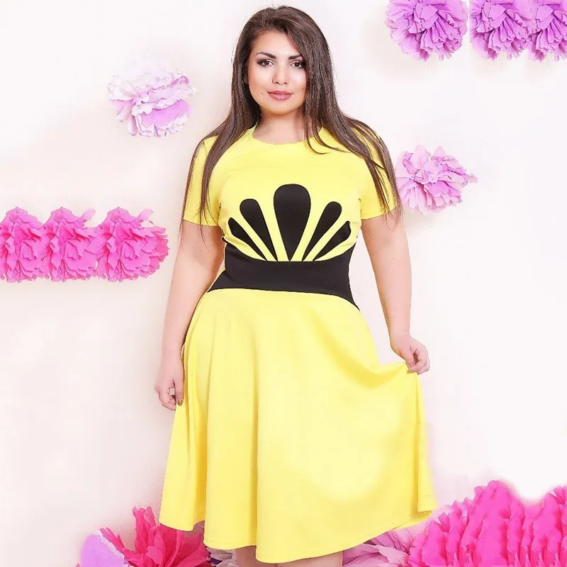 Женское платье с круглым вырезом повседневное элегантное ТРАПЕЦИЕВИДНОЕ ПЛАТЬЕ