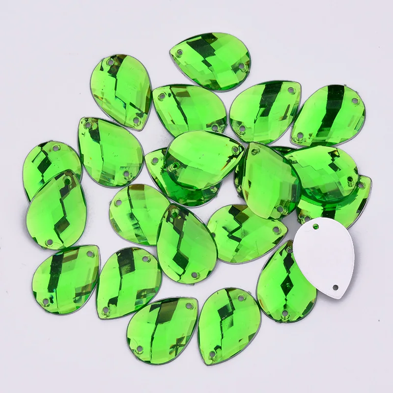 JUNAO Multi Size Crystal AB Drop Rhinestones Sewing Jewel Strass Applique Acrylic Stones For Women's Clothes Shoes Accessories | Дом и сад