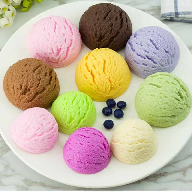 050 Simulated ice cream ball model fake food Hagen Dazs ice cream bar counter fake ice cream