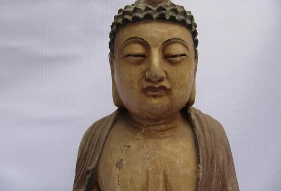 Коллекционный Бронзовый Статуя Льва S0328 Китайский народный храм старая