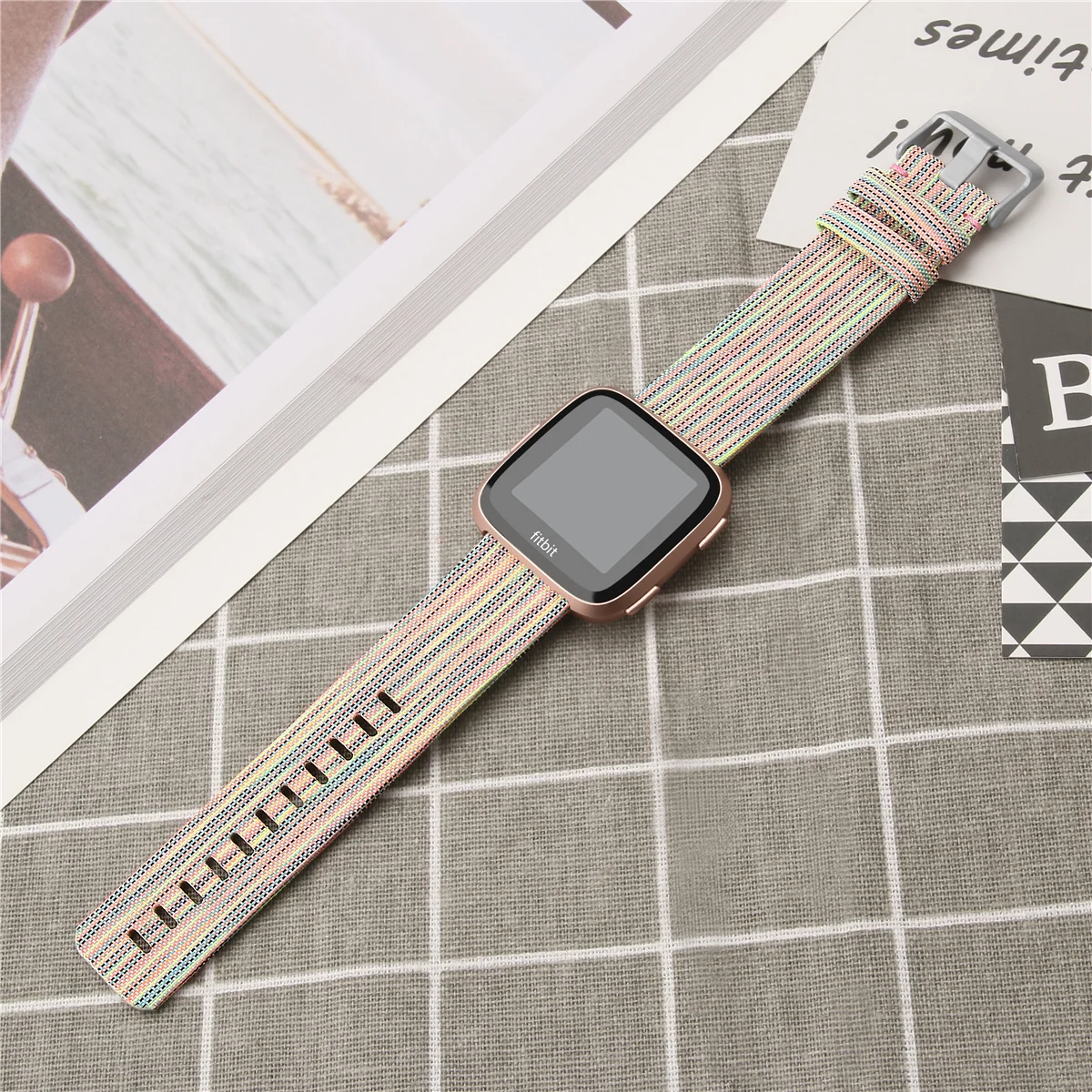 Ремешок для часов Fitbit Versa/Versa 2 ремешка холщовый дышащий сменный Браслет Versa Lite
