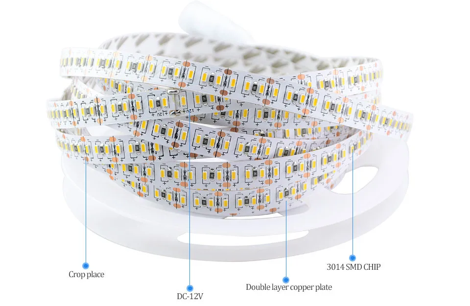 5 м ультра яркая SMD 3014 Светодиодная лента 12 В постоянного тока 1020 светодиодный s Гибкая Водонепроницаемая светодиодная лента с высоким люменом светодиодный светильник лента лампа