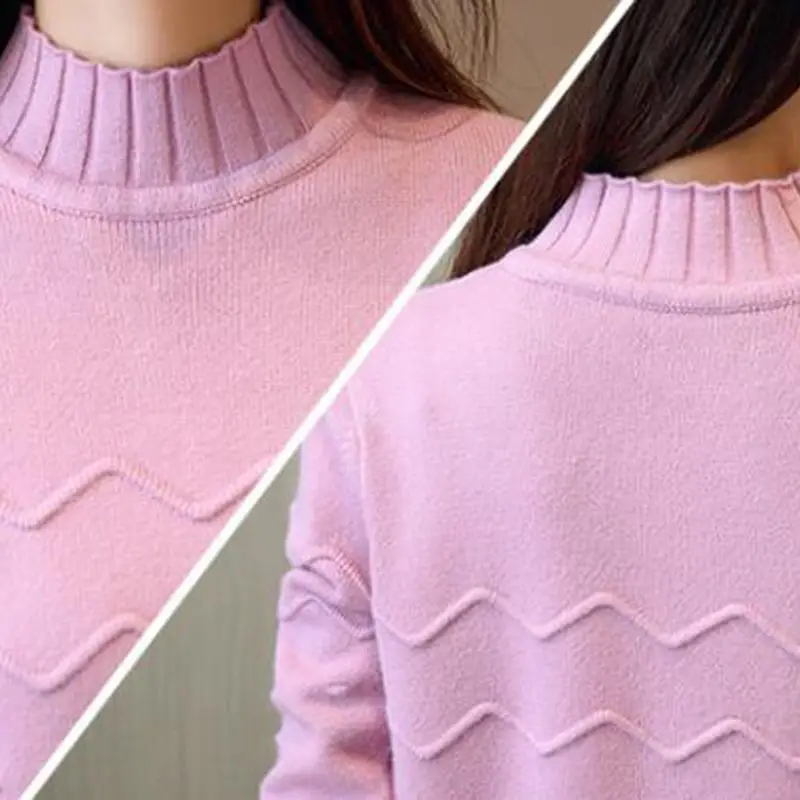 2018 Spring Autumn Womwn Sweater New Style Fashion Mid-Long Pullover Bottoming Casual Loose 3XL Female NZYD840 | Женская одежда