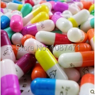 Капсула для таблеток с кабошонами 200 шт. буквой сообщения 21 мм красочная эмотикон