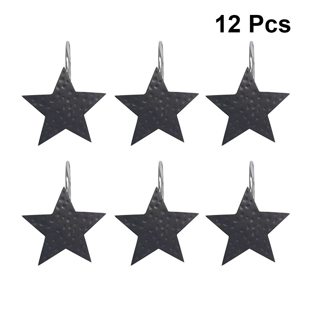 

12pcs Curtain Hooks Glide Resin Hangers Curtain Rings Glide Loop for Home Hotel