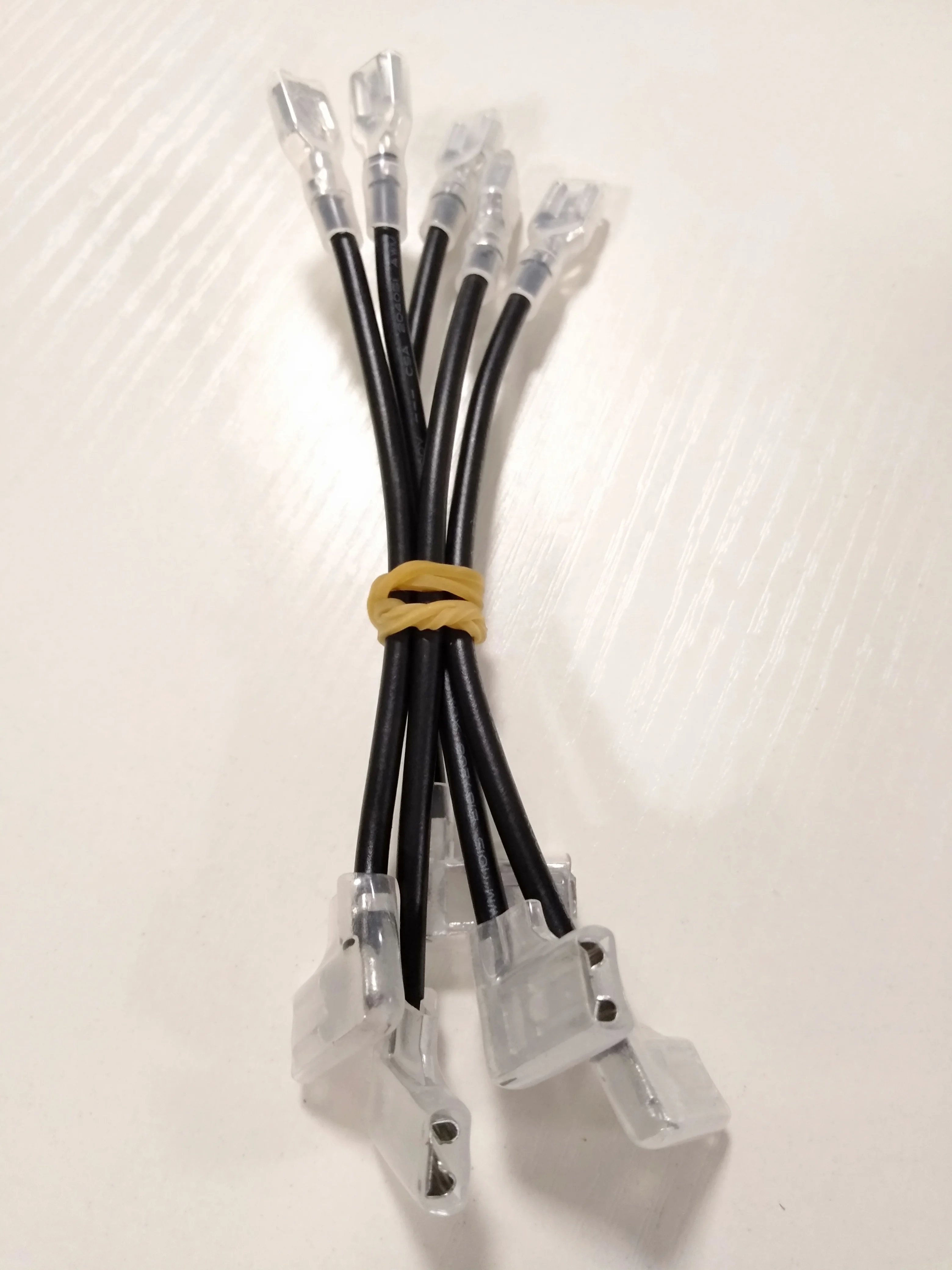 14AWG 10 мм lenth one end 6,3 мм crime terminal один конец в полоску с Sn черный провод