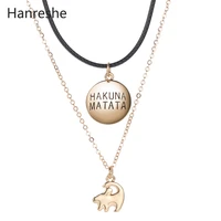 hanreshe lion king necklace women gift choker hakuna matata cute pendant necklace long chain classic jewelry custom necklace