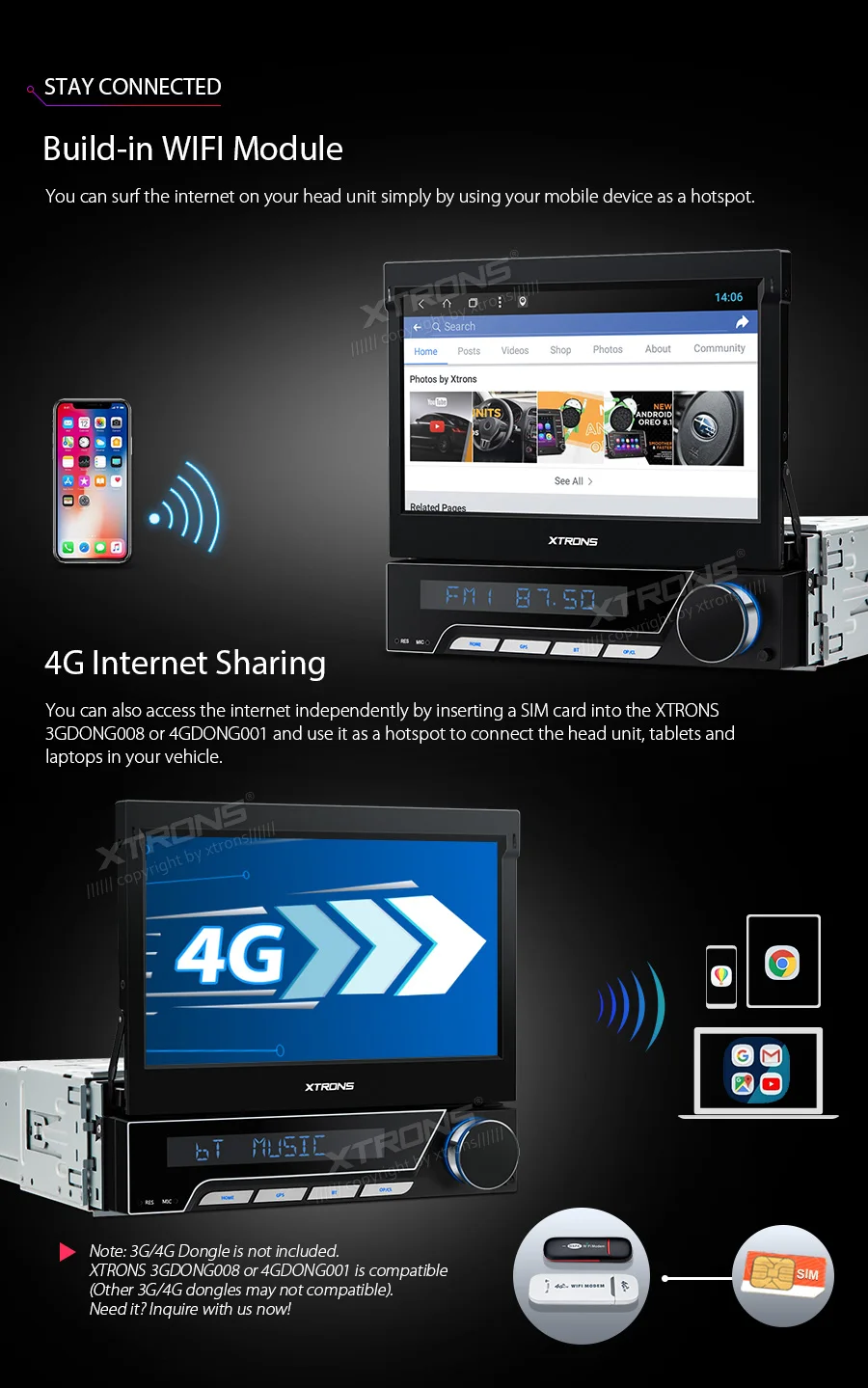XTRONS Универсальный 7 дюймов Android 8,1 One Din радио автомобиля Стерео Авторадио DVD плеер MP4 MP3 OBD2 DAB+ gps навигация руль