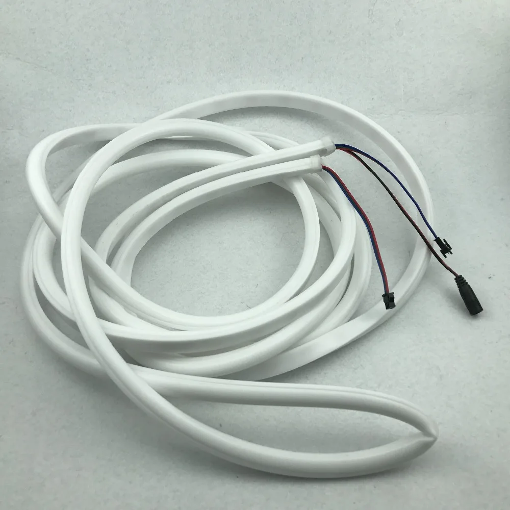 5 м 30 светодиодный s/m DC5V WS2813 RGB Адресуемых Светодиодный неон полосы пикселей, водонепроницаемый в силиконовой трубке, со светодиодной подсветкой из 30 пикс./м; из водонепроницаемого материала в молочная труба