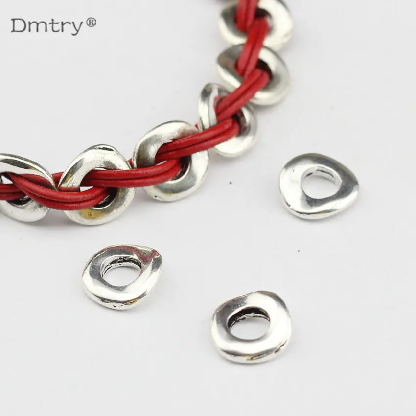 Dmtry 10 шт. Высокое качество шнур обмотка Веревка Кожаный браслет фурнитура