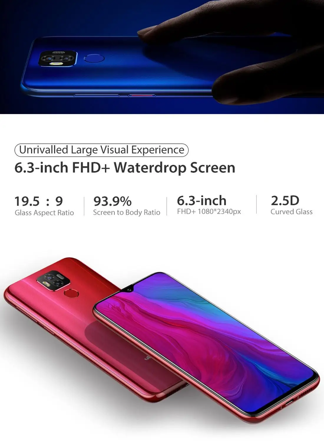 Ulefone Power 6 смартфон с 3 дюймовым дисплеем восьмиядерным процессором Helio P35 ОЗУ 4 Гб