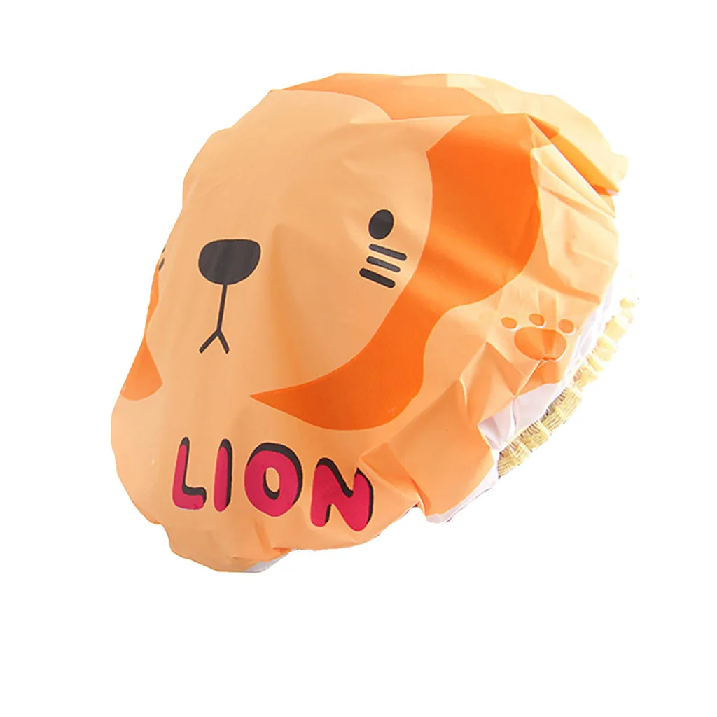 Новый прекрасный мультфильм Для женщин душ Кепки s красочный Ванна Душ шапочка