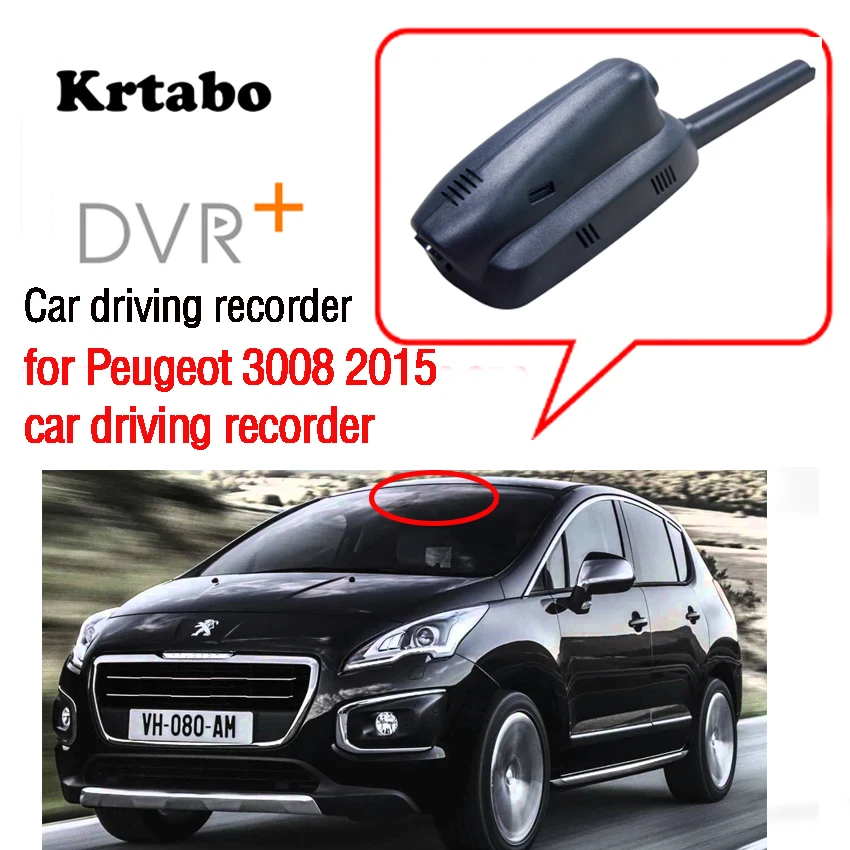 Автомобильный Wifi мини видеорегистратор для вождения Peugeot 3008 2015 Novatek 96658 Высокое