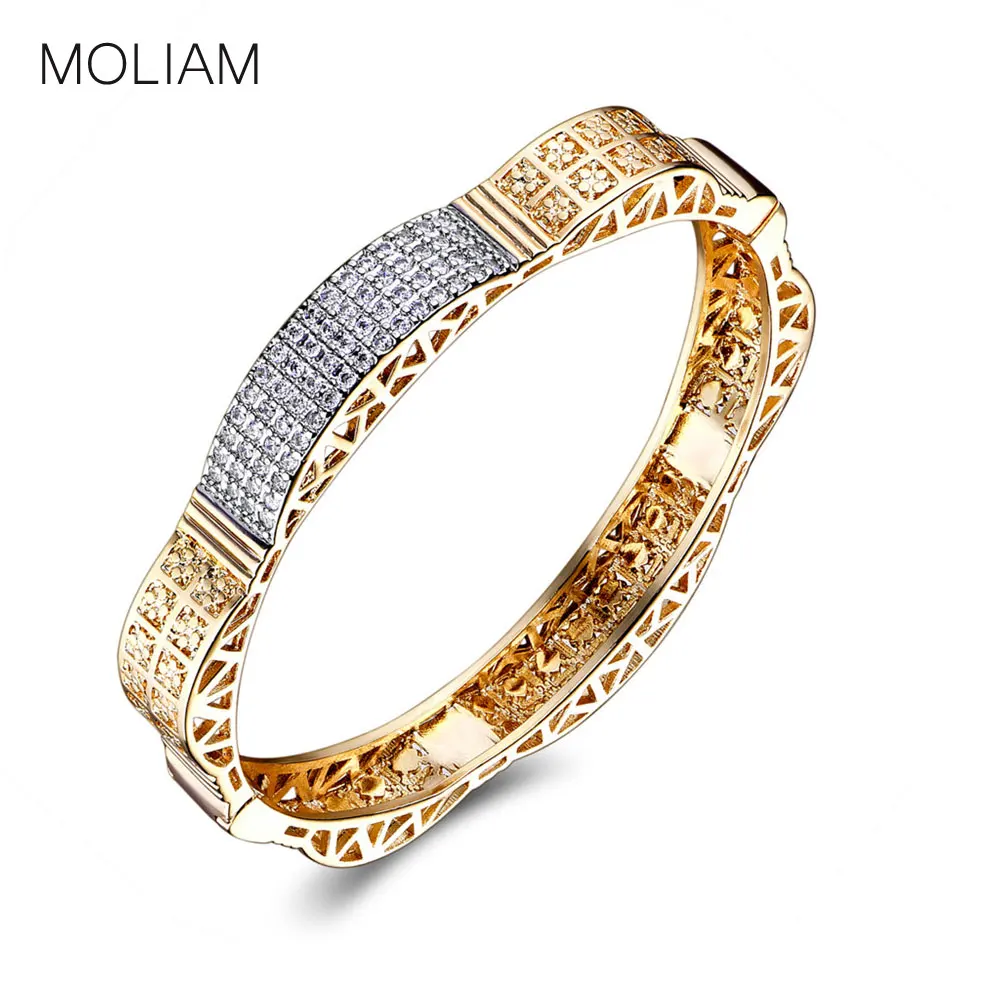 Женские браслеты для запястстий MOLIAM модные серебряного/золотого цвета с