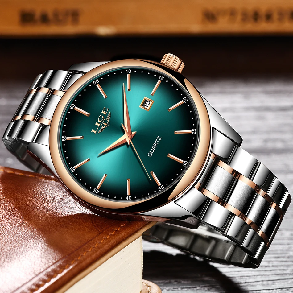 Relojes 2019 часы мужские LIGE модные спортивные кварцевые Топ бренд класса люкс Бизнес