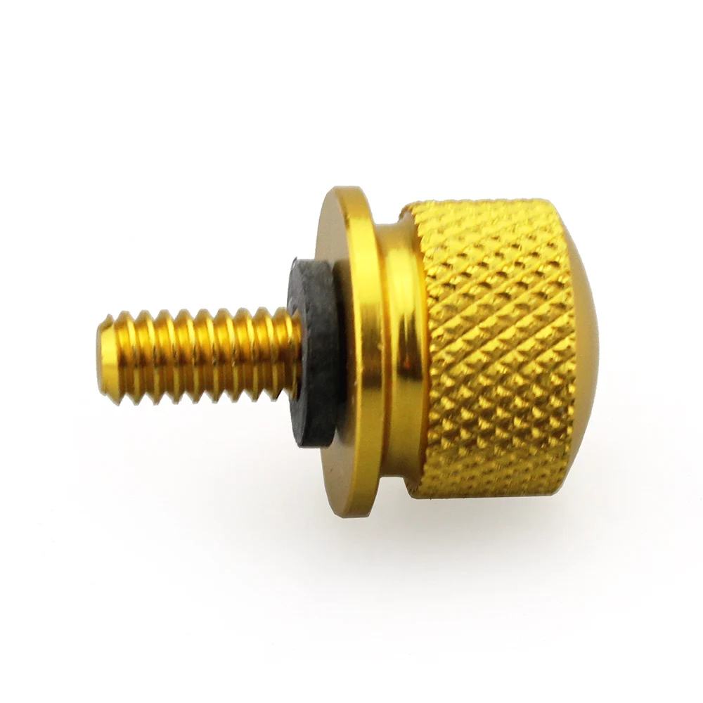 1/4&quot Knurled Seat Mount Bolt Screw Cap For Harley Touring Chopper Custom XL FX FLH |