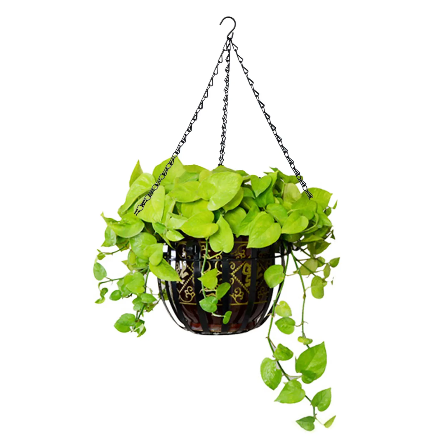 3 точки садовые корзины железная цепь цветочные горшки Держатель Замена