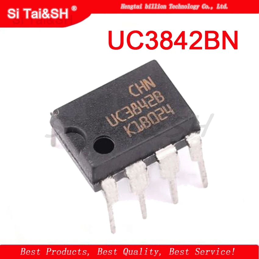 10 шт. UC3842BN DIP8 UC3842B UC3842 переключатель контроллера 0.5mA текущий режим