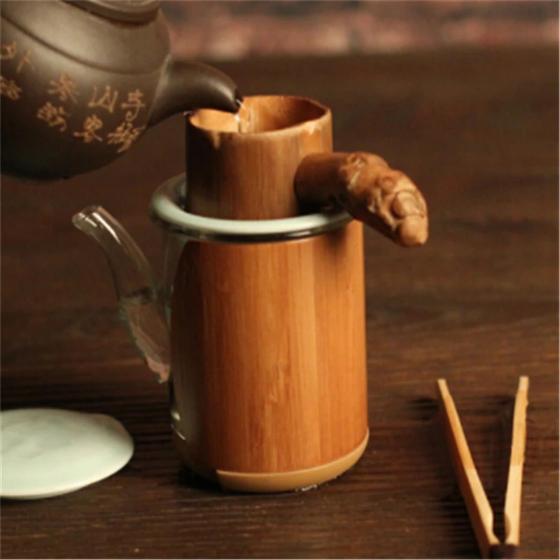 Natural Bamboo Tea Strainer Infuser Filter Infusor Tea Tools Colander Gadgets Sieve For Tea Brewing Tea Drinkware Accessories