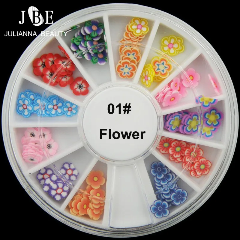 1 коробка 3D-наклейки для ногтей из полимерной глины | Красота и здоровье