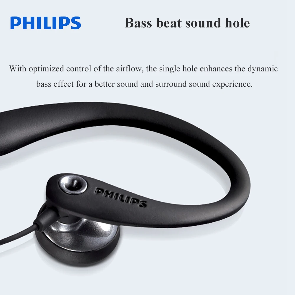 Наушники Philips SHS3305 с ушным крючком спортивные наушники функцией шумоподавления