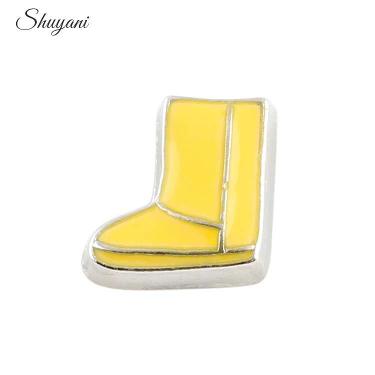 Желтые подвески из сплава F206 для снежной погоды, подходят для изготовления ювелирных изделий из стекла с памятью