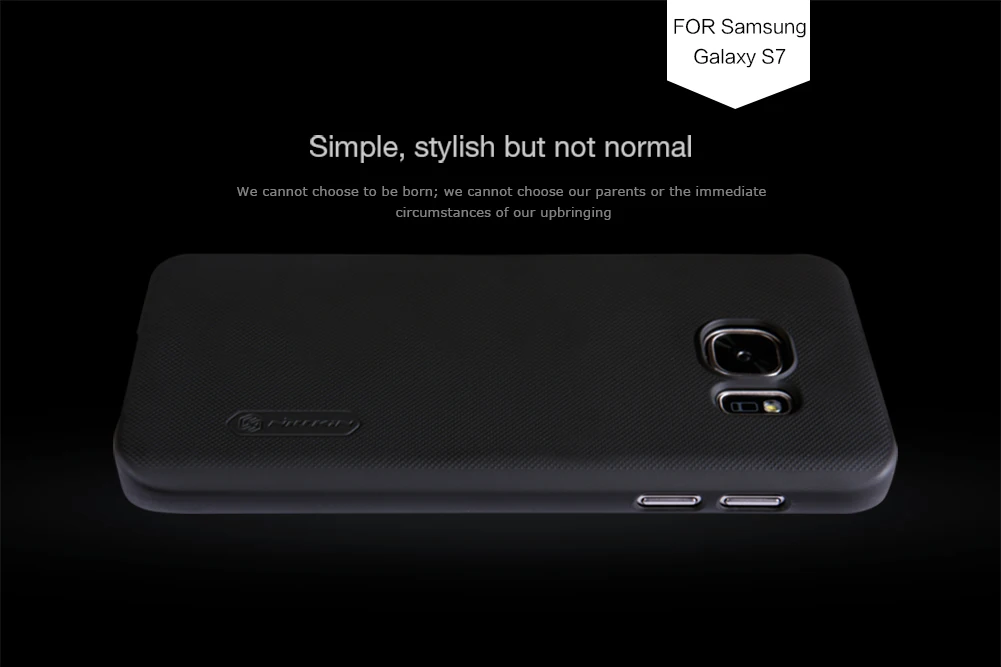 Матовый чехол NILLKIN для samsung Galaxy s7(5,1 дюйма) твердый пластиковый чехол на заднюю панель для samsung s7 с подарком