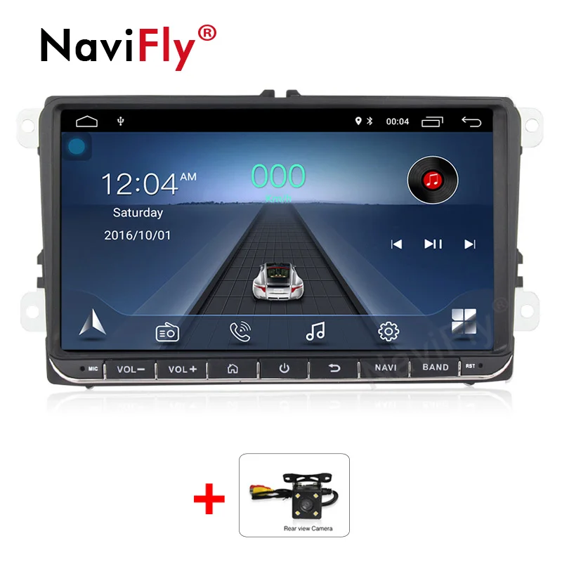 Car dvd camera " Android четырехъядерный Автомобильный gps навигатор для VW Volkswagen SKODA GOLF 5 Golf 6 POLO PASSAT B5 B6 JETTA TIGUAN dvd плеер BT RDS - Цвет: Car dvd camera