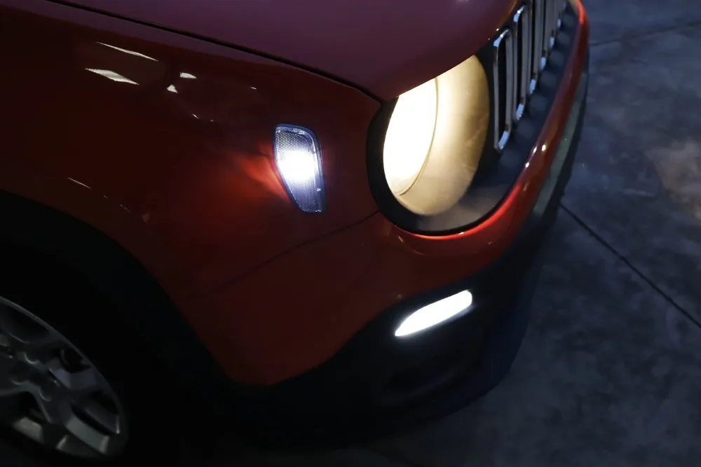Для Jeep Renegade led боковое зеркало Предупреждение сигнал поворота лампа передние поворотные боковые сигналы свет для Jeep Renegade