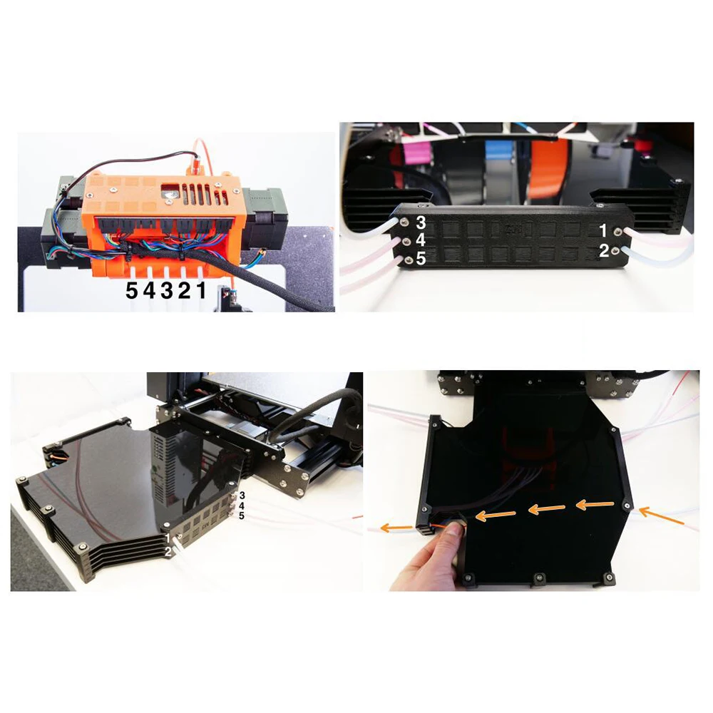 Клон Prusa i3 MK2.5S MK3S MMU2S полный комплект(без печатных частей) для Prusa i3 MK2.5S/MK3S мульти материал 2S комплект обновления