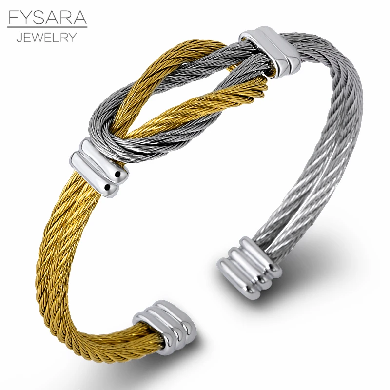 FYSARA, титановая сталь, мужские браслеты и браслеты с витым кабелем, унисекс, панк, ювелирные изделия, черный, Франция, браслет с запонкой