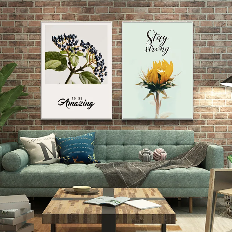 Nordic Decorative plants Wall Art Canvas Poster and Print posters autumn landscape picture for Living Room No Frame morden print | Дом и сад
