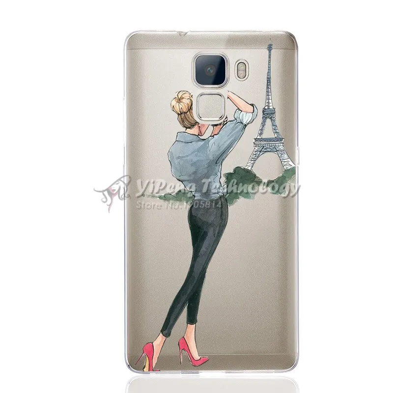 For Case Huawei Honor 7 Phone Pattern Cartoon Cases Cover Soft Silicone 5.2&quot Back Protective Shell |