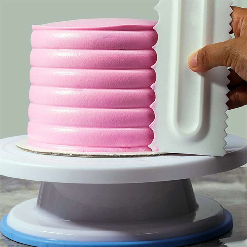 Transhome скребок для торта 3 шт./компл. расческа Украшения Торта Глазурь более