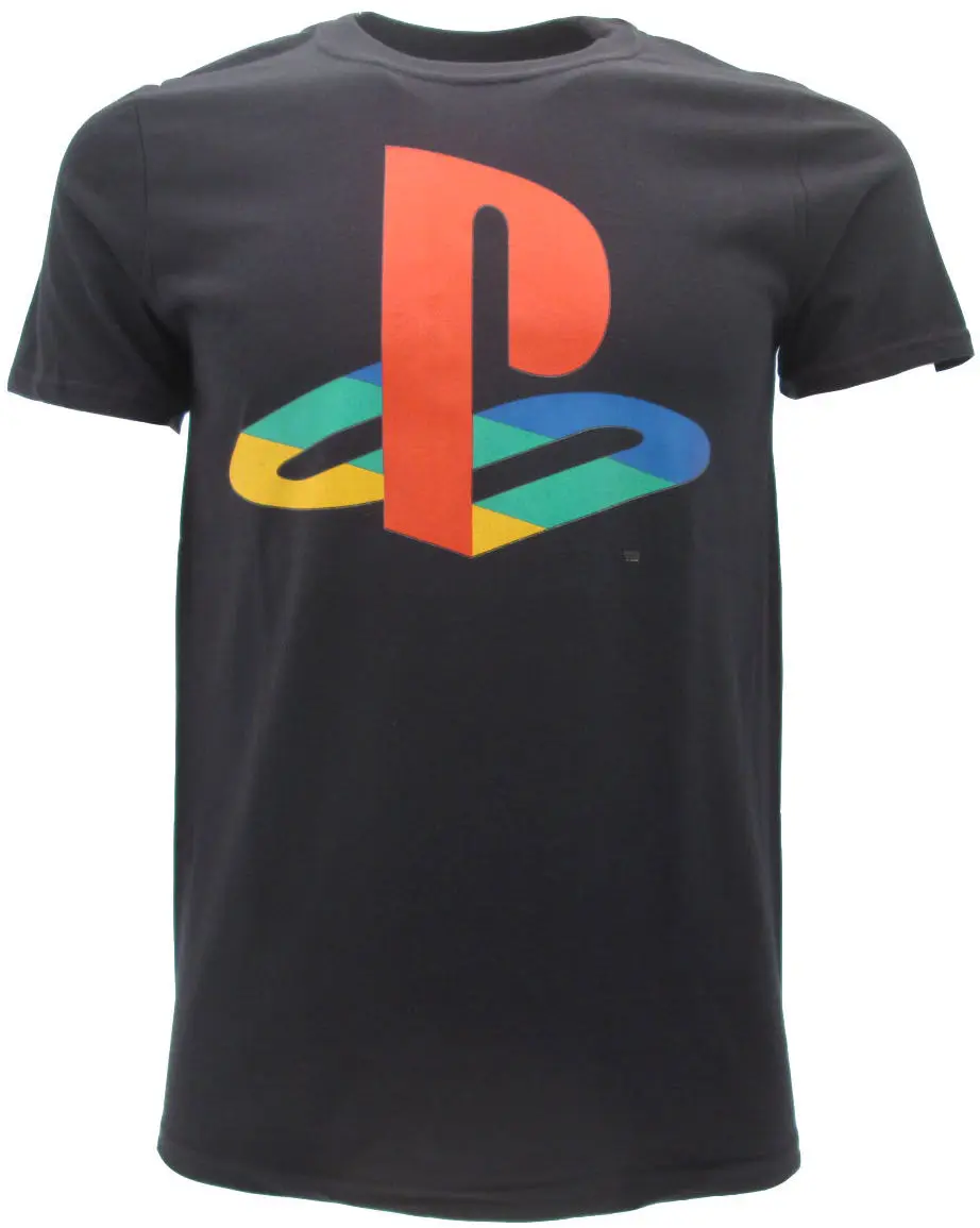 Футболка с логотипом playstation новейшие футболки модный стиль мужская футболка 100%