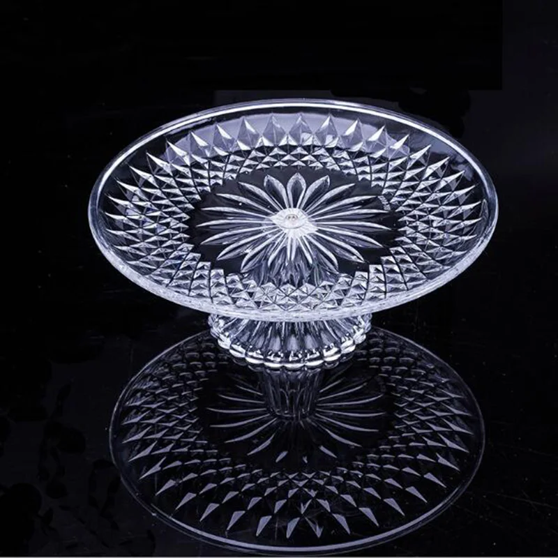 

Acrylic Fruit Plate Highly Transparent Snack Food Tray Party Festival Cake Rack Home Kitchen Accessory